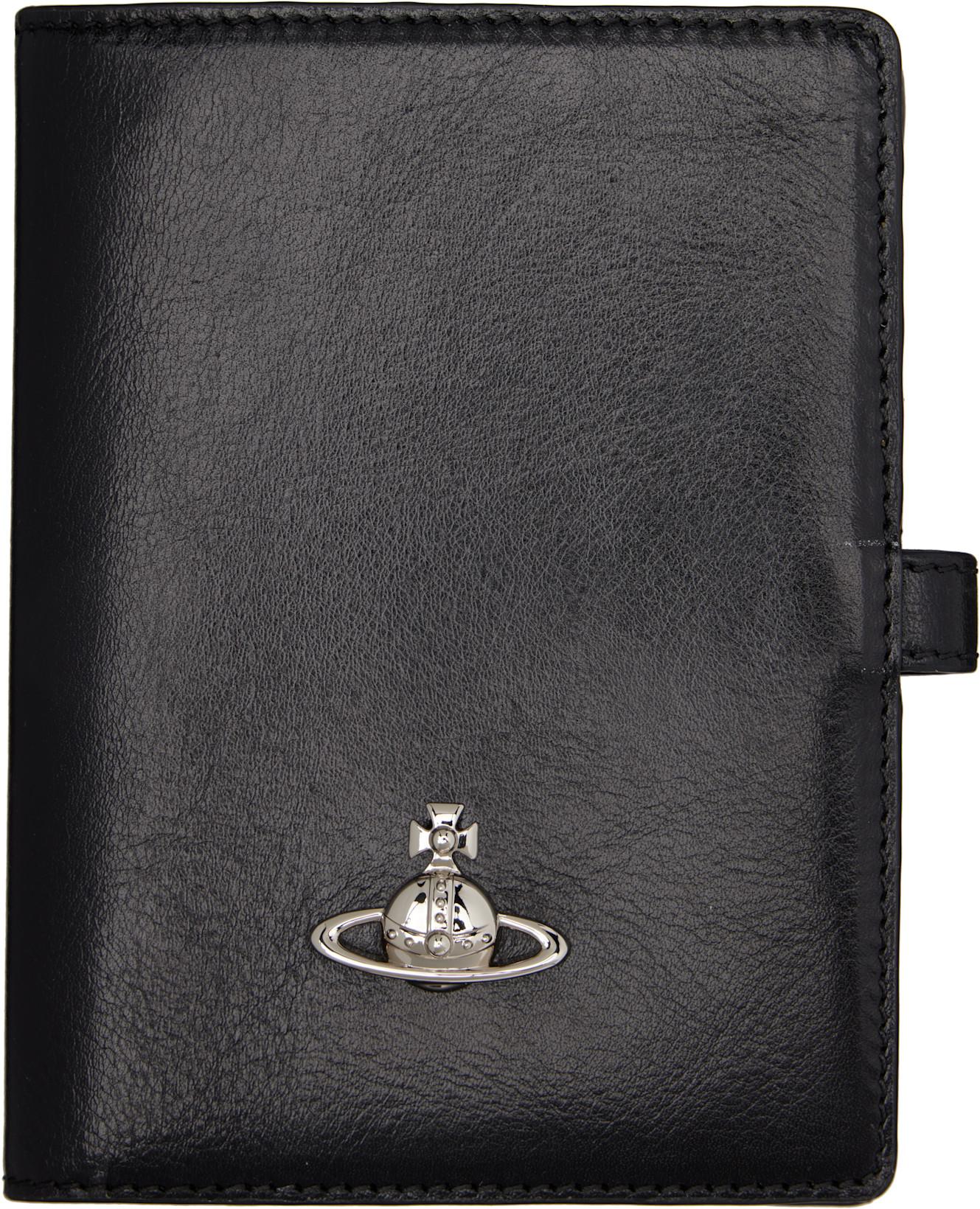 Black Orb Passport Holder by VIVIENNE WESTWOOD