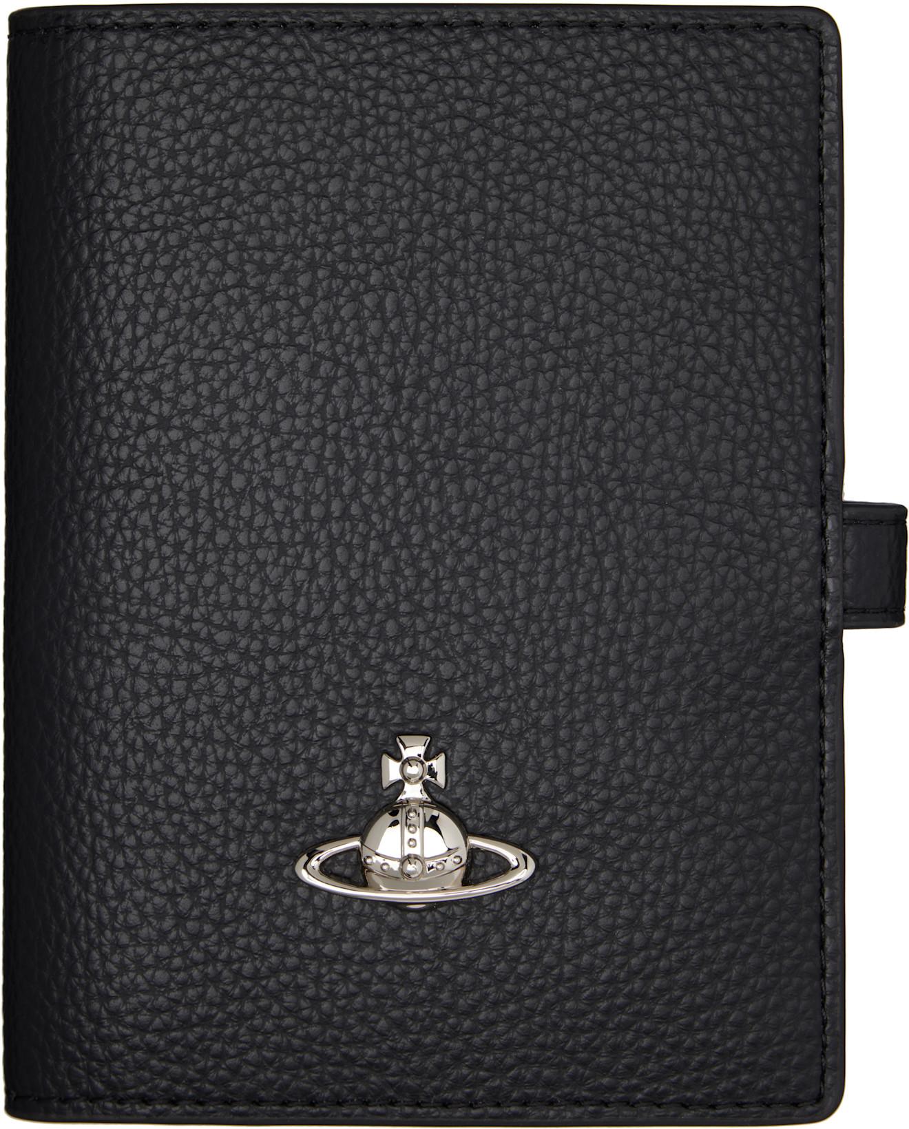 Black Orb Passport Holder by VIVIENNE WESTWOOD