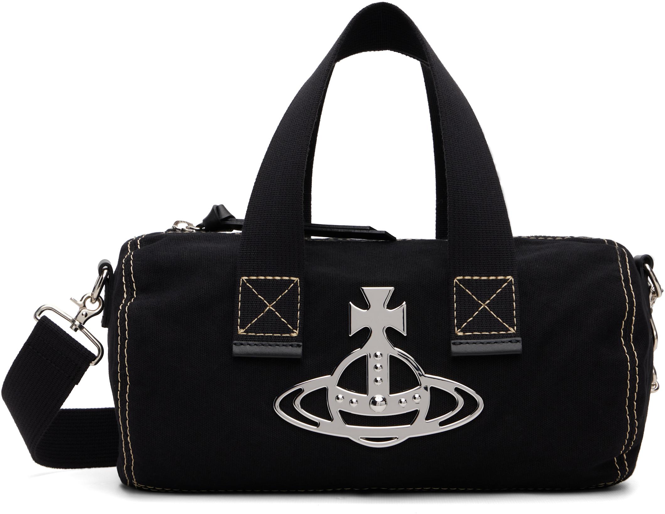 Black Paul Cylinder Crossbody Bag by VIVIENNE WESTWOOD