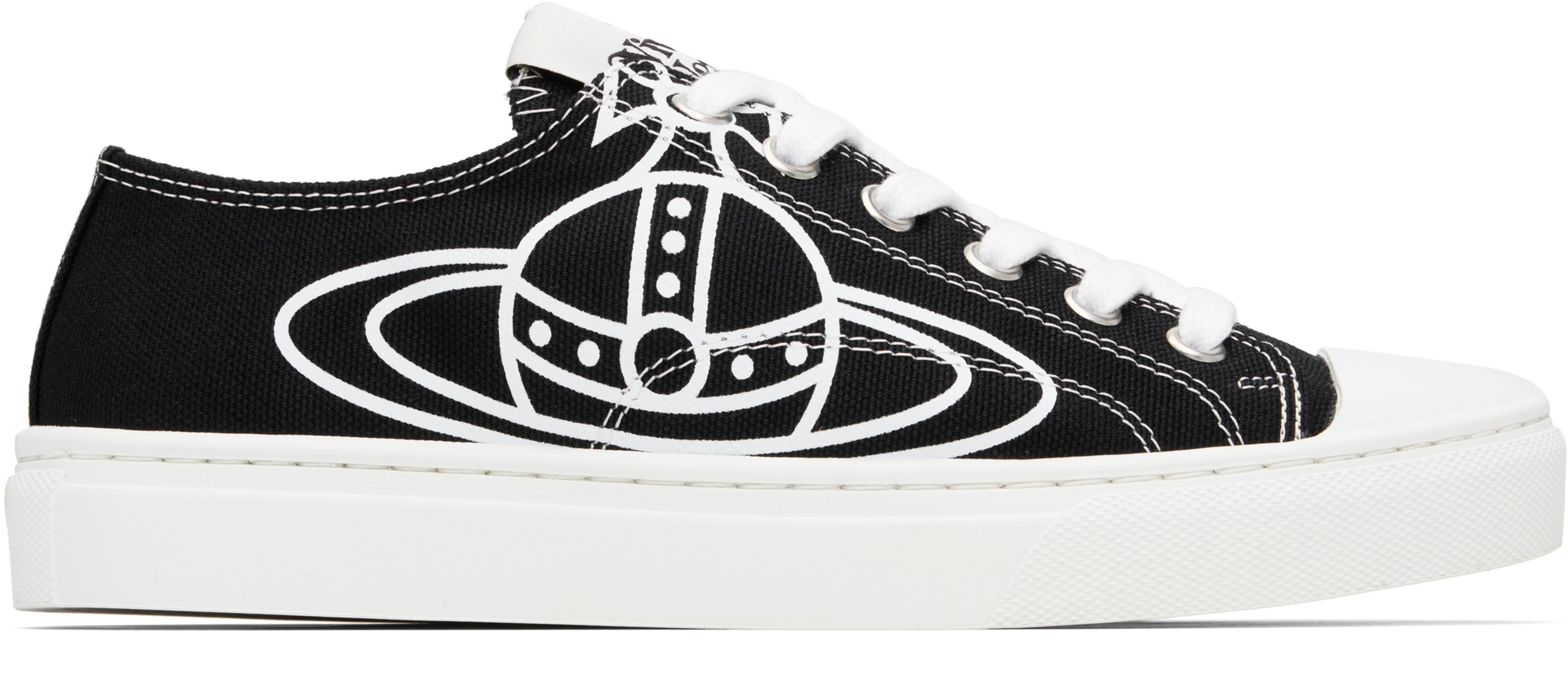 Black Plimsoll Low Top 2.0 Sneakers by VIVIENNE WESTWOOD