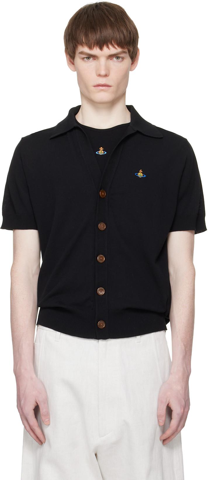 Black Polo Cardigan by VIVIENNE WESTWOOD