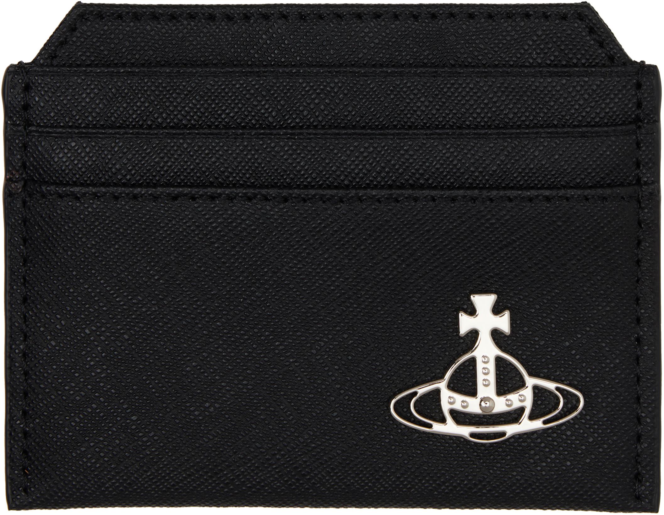 Black Slim Card Holder by VIVIENNE WESTWOOD
