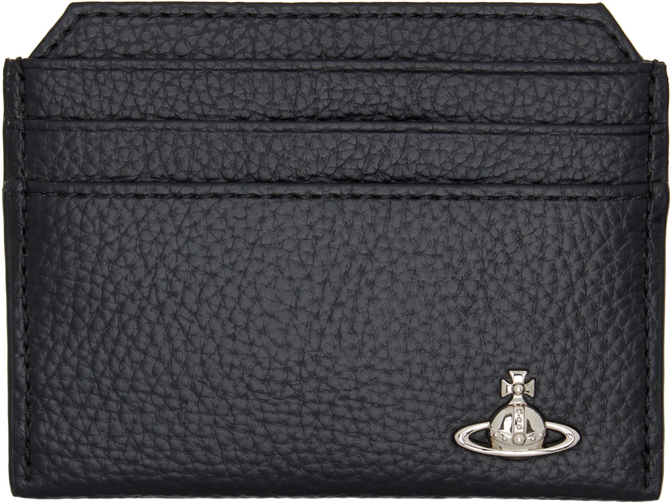 Black Slim Card Holder by VIVIENNE WESTWOOD