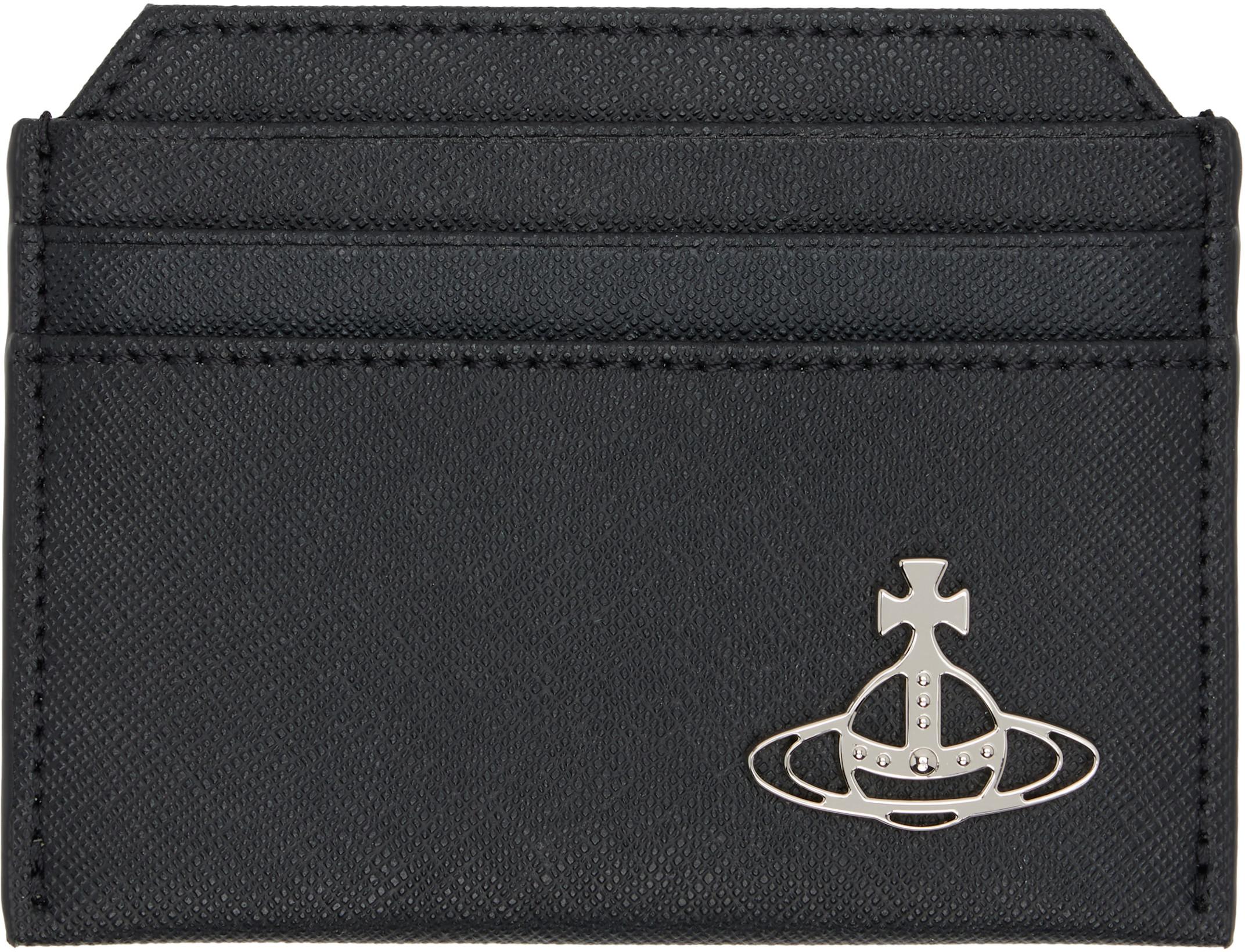 Black Slim Card Holder by VIVIENNE WESTWOOD