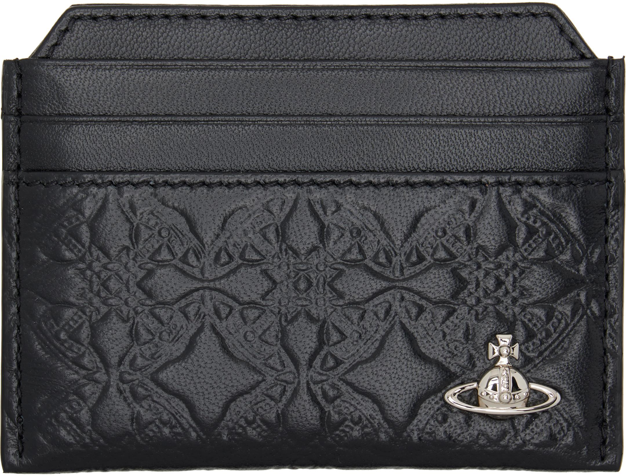 Black Slim Card Holder by VIVIENNE WESTWOOD
