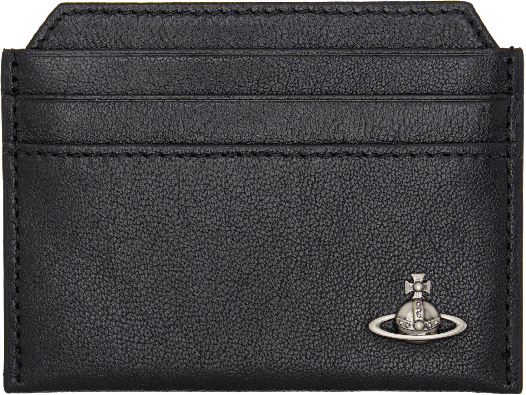 Black Slim Card Holder by VIVIENNE WESTWOOD