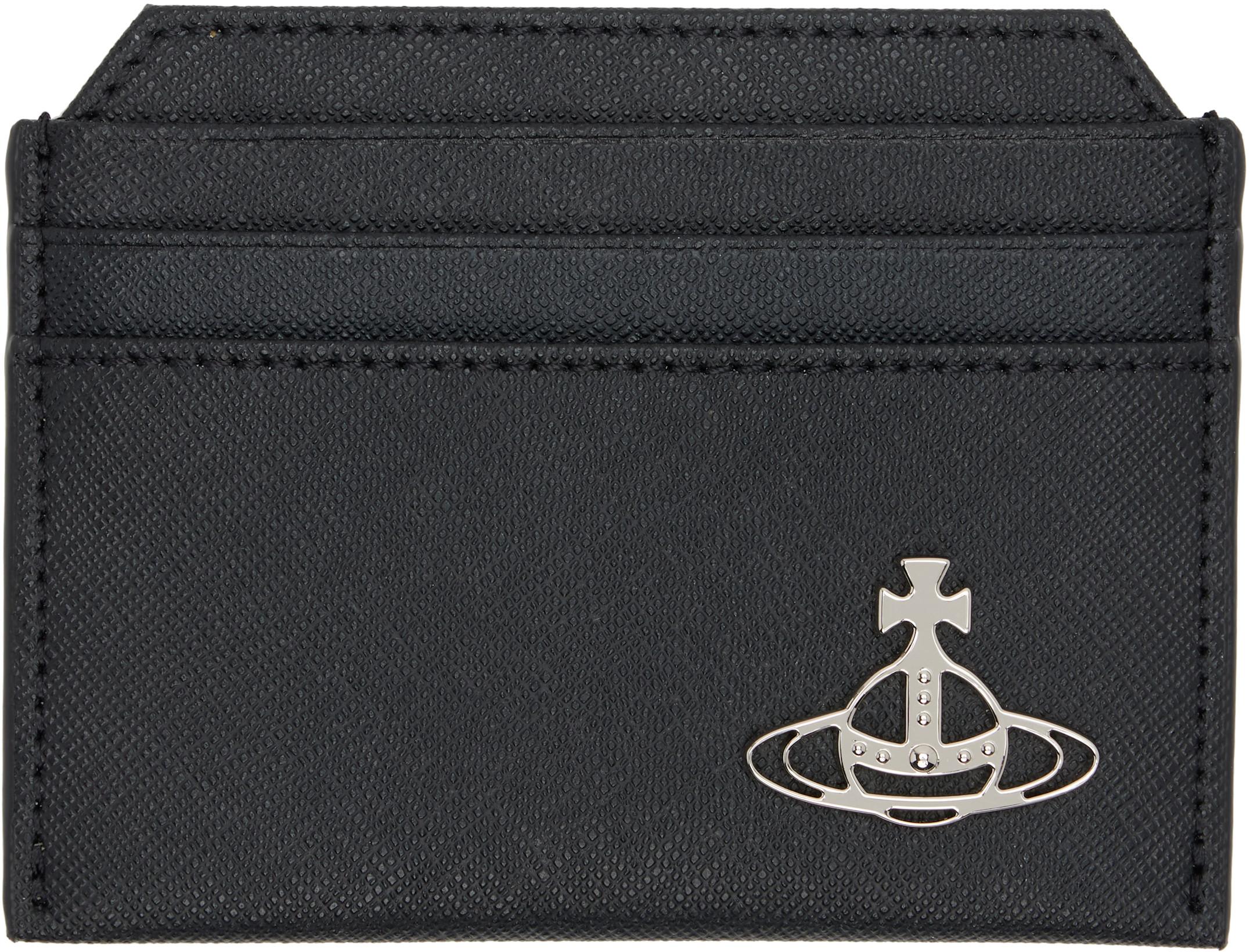 Black Slim Card Holder by VIVIENNE WESTWOOD