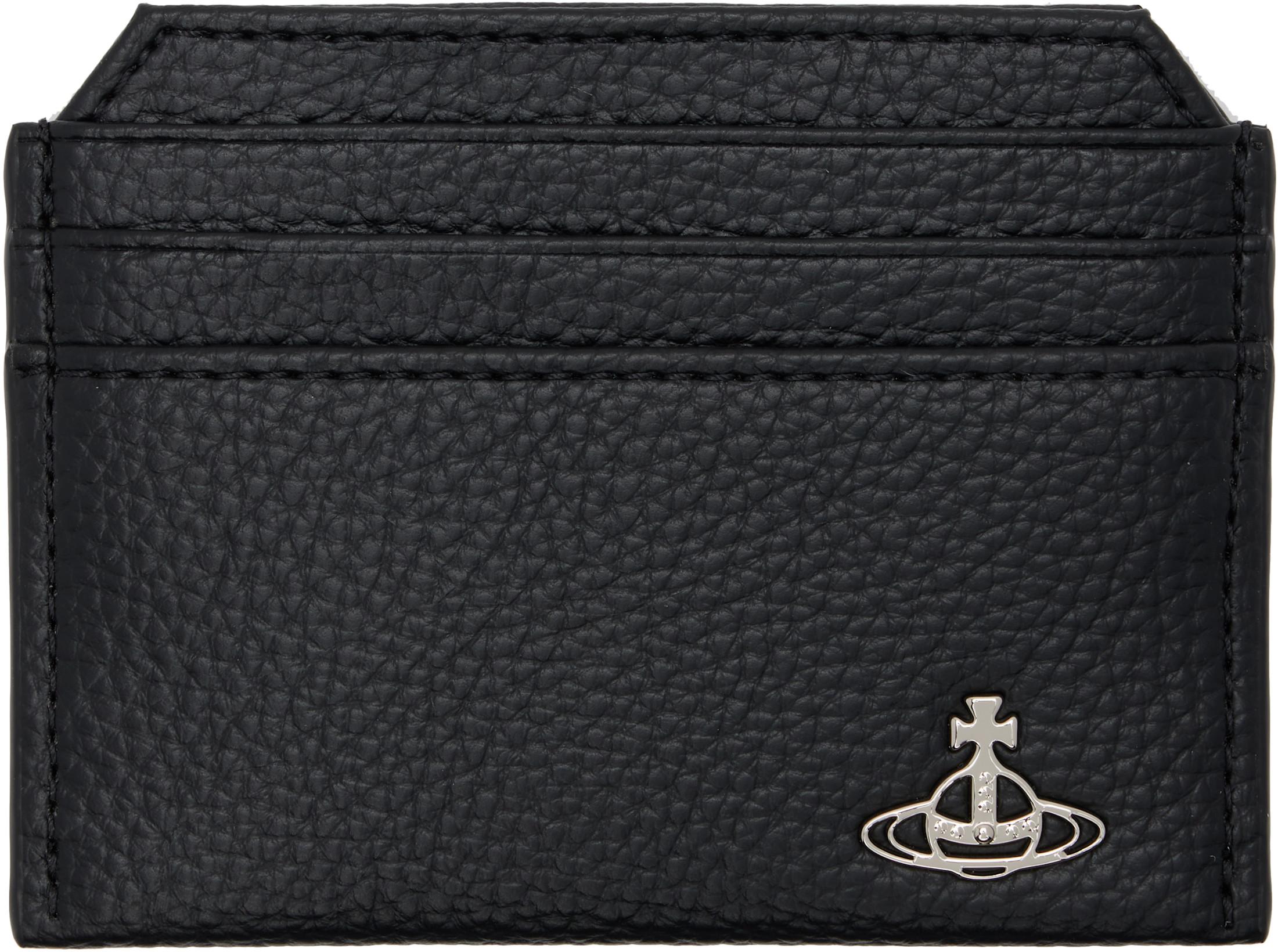 Black Slim Card Holder by VIVIENNE WESTWOOD