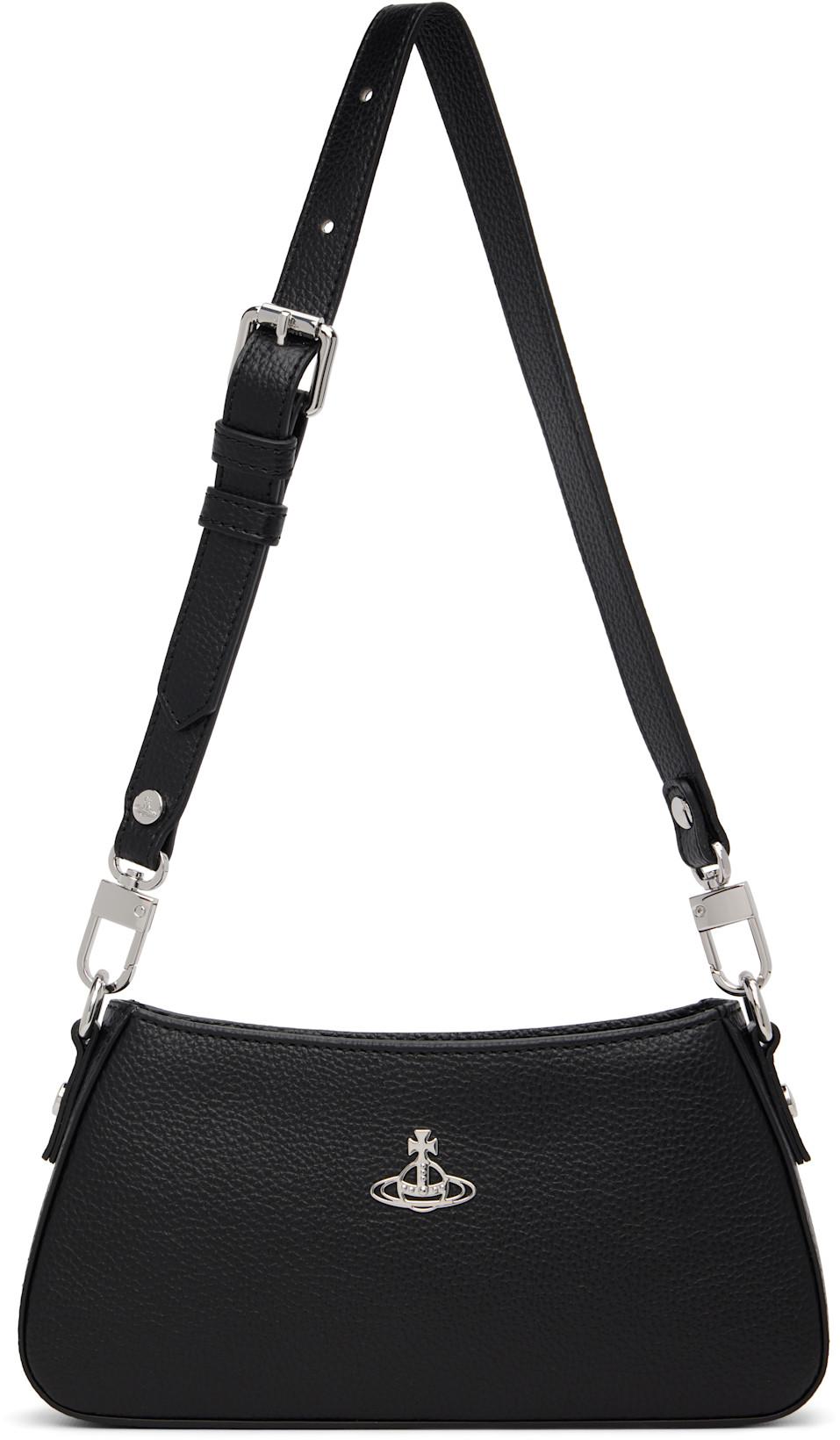 Black Tasha Shoulder Phone Bag by VIVIENNE WESTWOOD