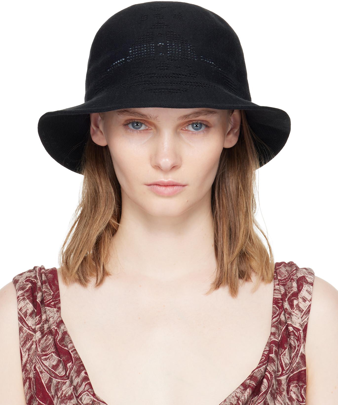 Black Thermo Bucket Hat by VIVIENNE WESTWOOD