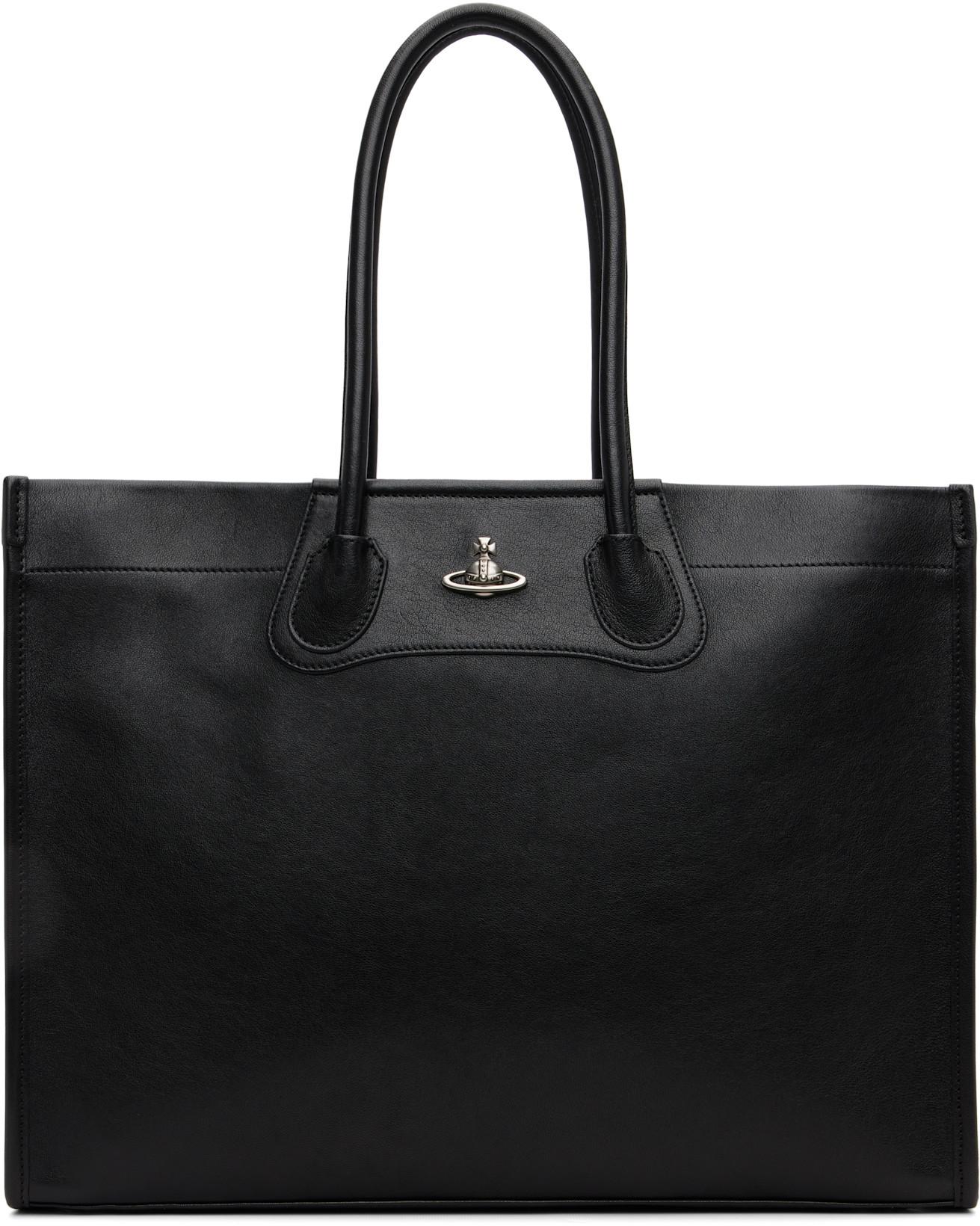 Black Troy Tote by VIVIENNE WESTWOOD