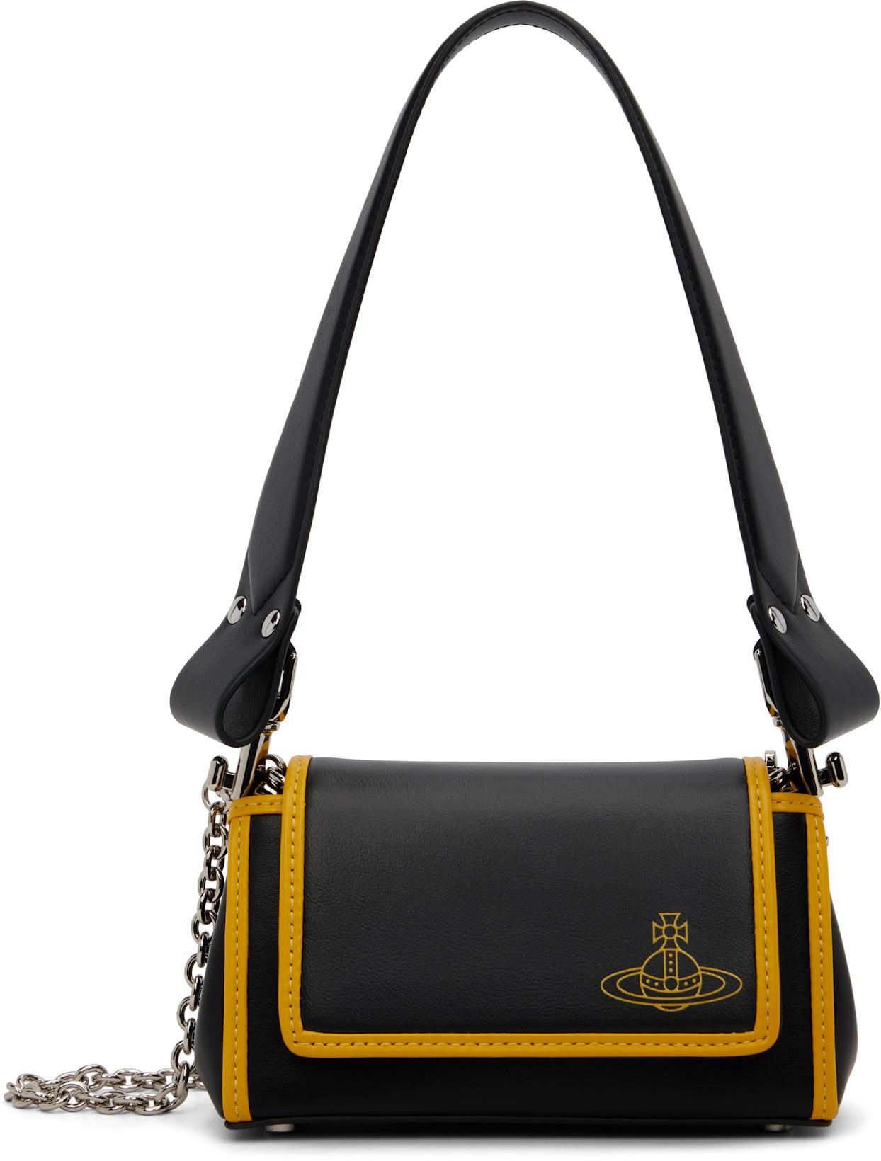 Black & Yellow Hazel Small Bag by VIVIENNE WESTWOOD