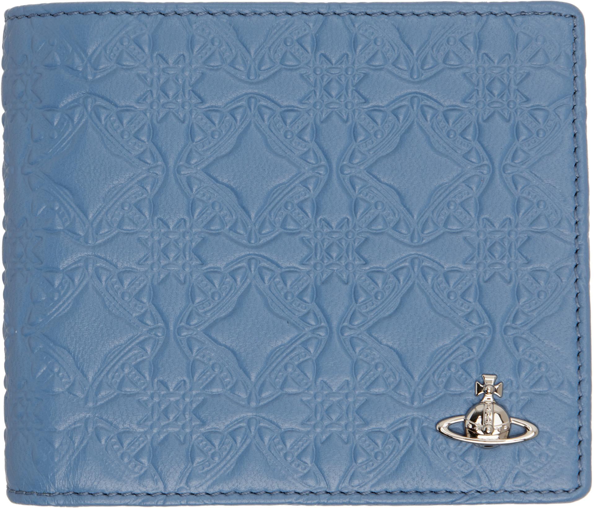 Blue Coin Pocket Man Wallet by VIVIENNE WESTWOOD