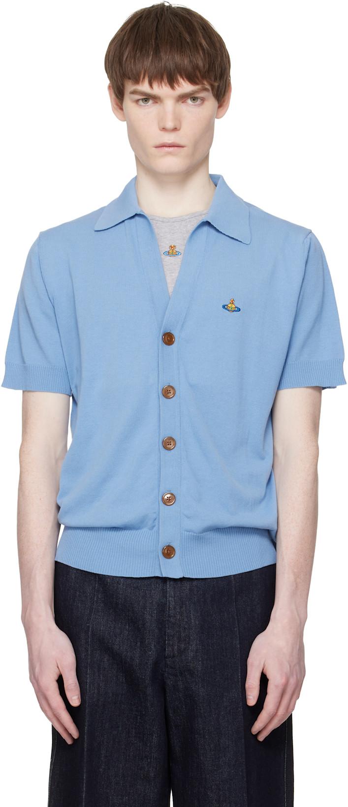 Blue Polo Cardigan by VIVIENNE WESTWOOD