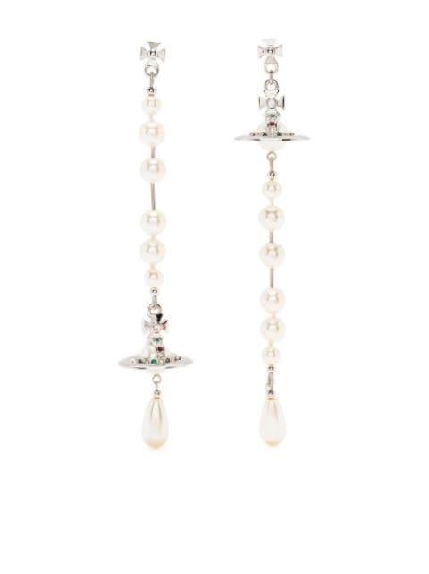 Broken pearl earrings by VIVIENNE WESTWOOD