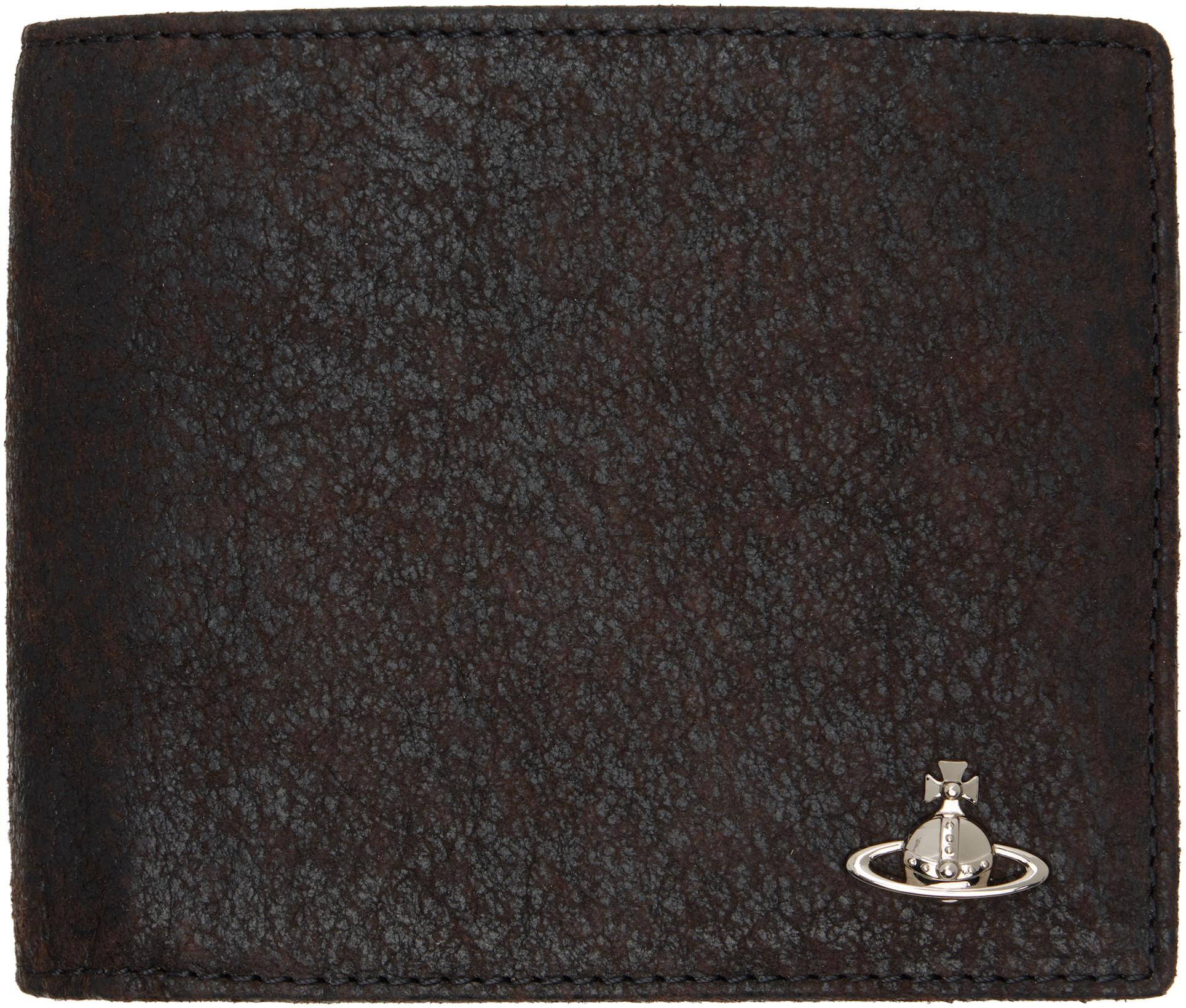 Brown Coin Pocket Man Wallet by VIVIENNE WESTWOOD