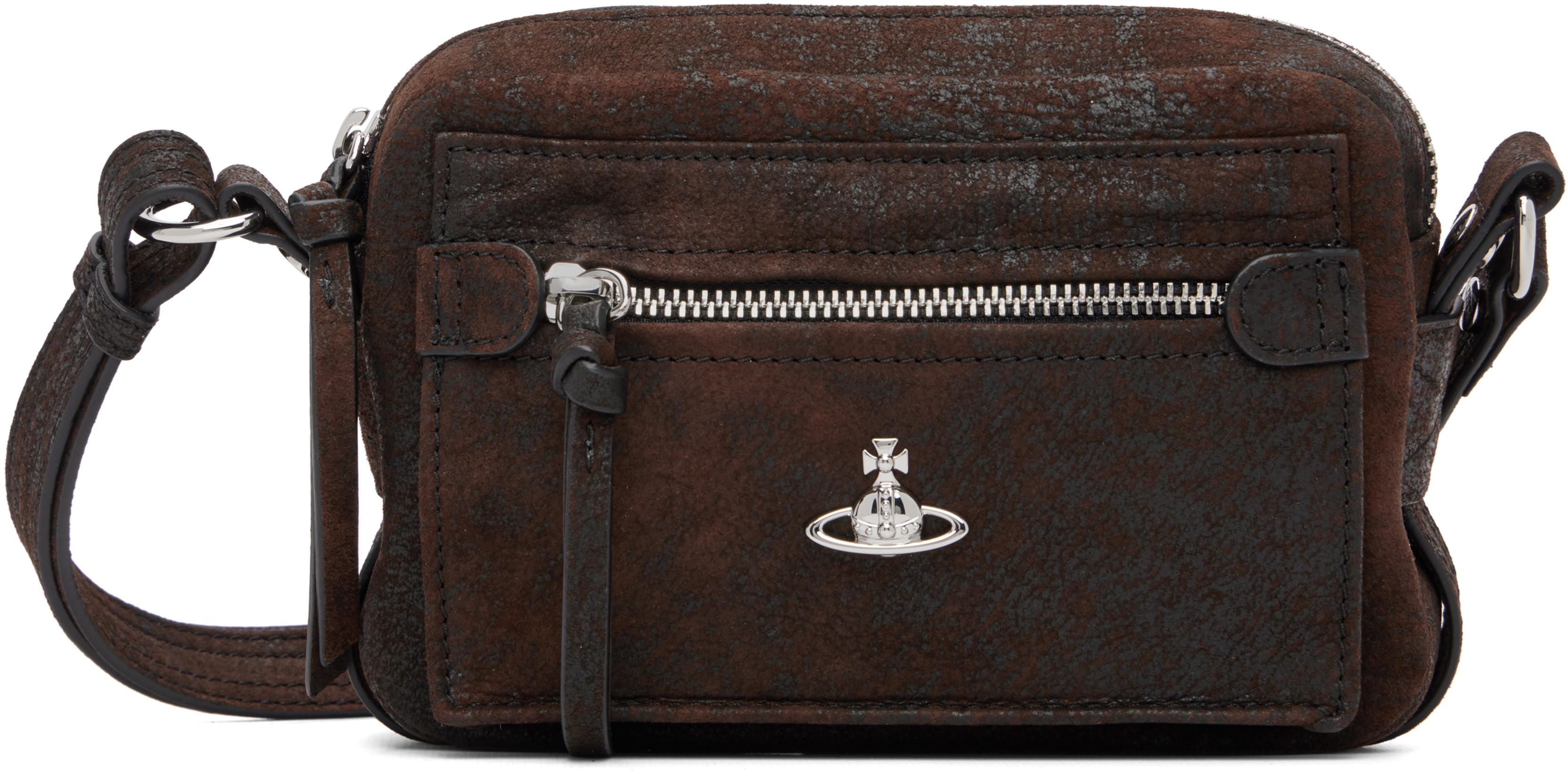Brown Hannah Crossbody Bag by VIVIENNE WESTWOOD