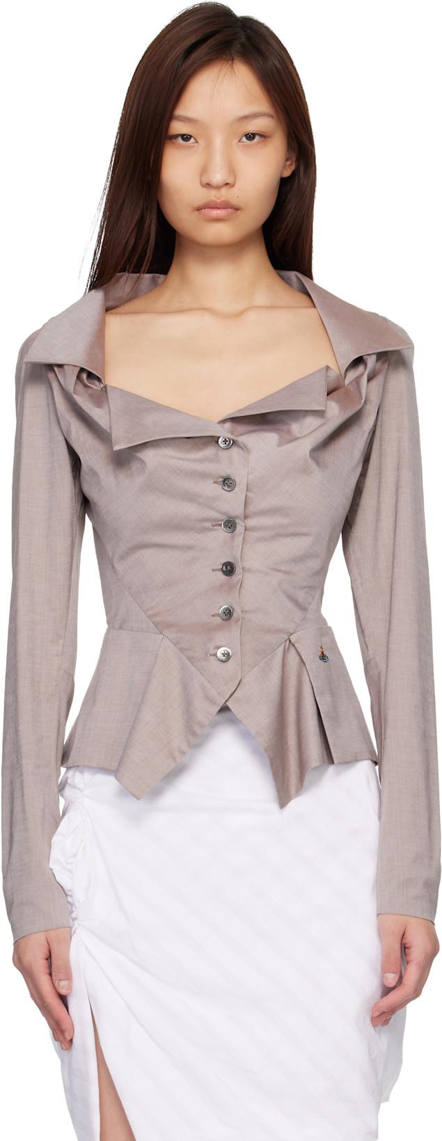 Brown Monday Blouse by VIVIENNE WESTWOOD