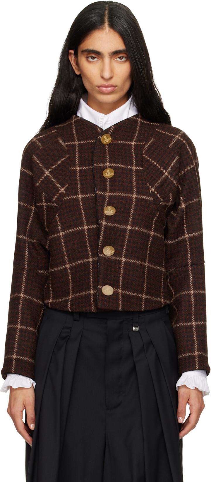 Brown Pourpoint Jacket by VIVIENNE WESTWOOD