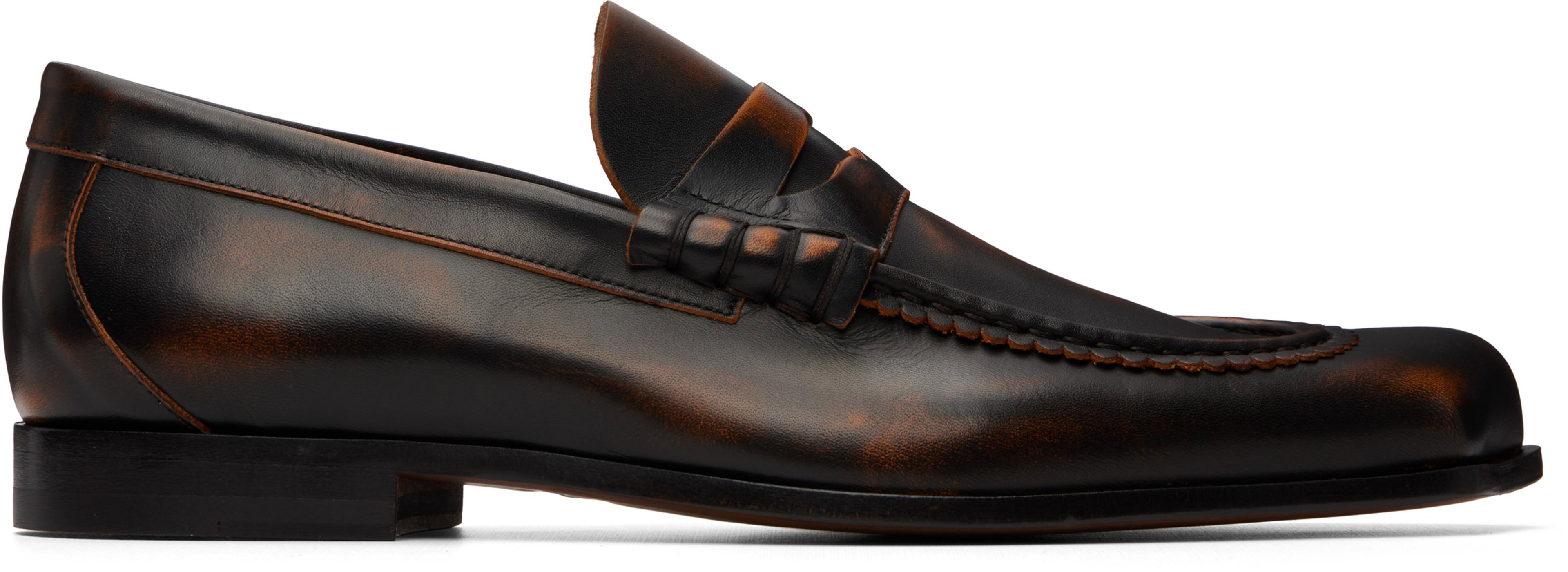 Brown Tuesday Coin Loafers by VIVIENNE WESTWOOD