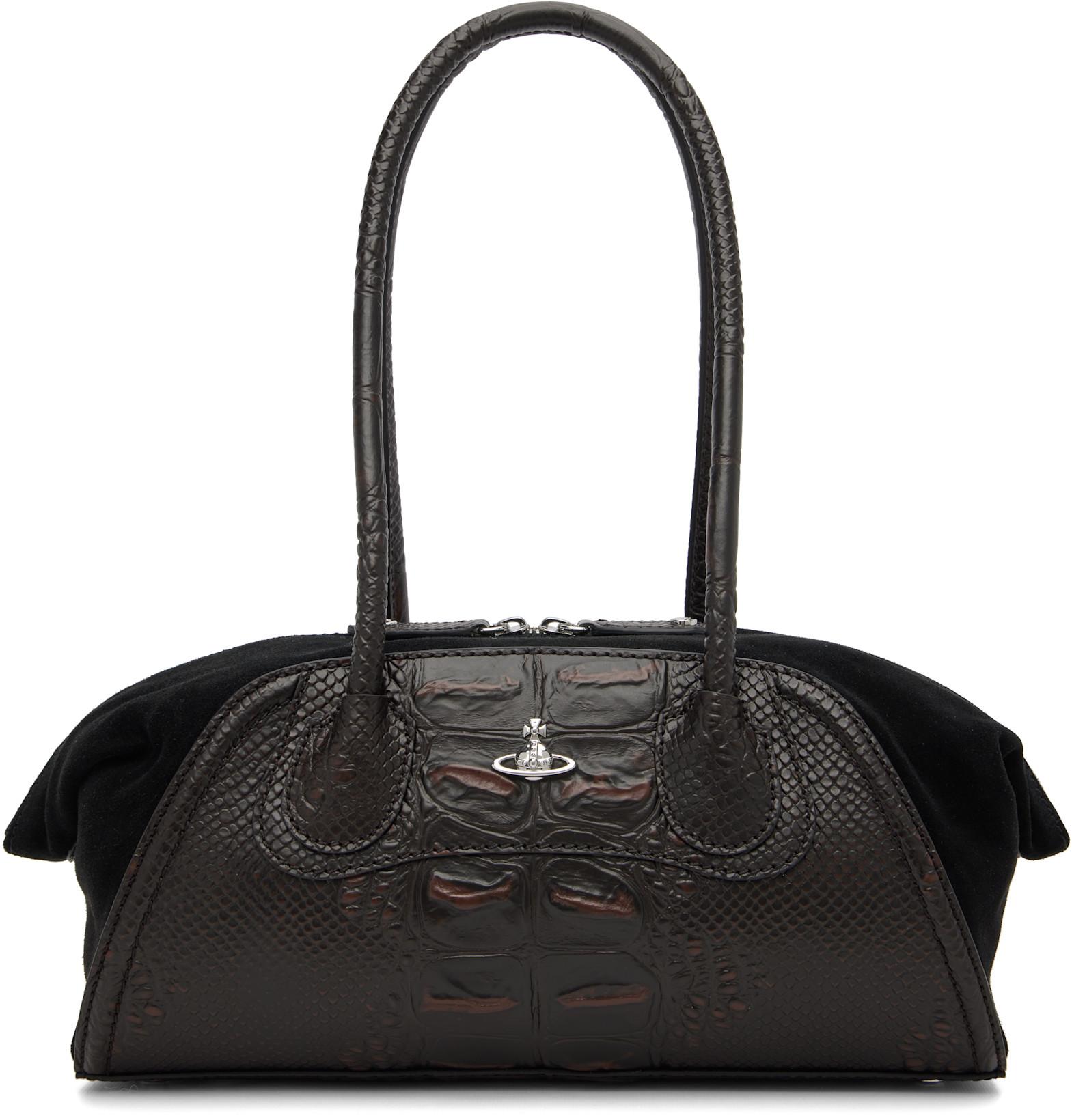 Brown & Black Shirley Small Holdall Bag by VIVIENNE WESTWOOD