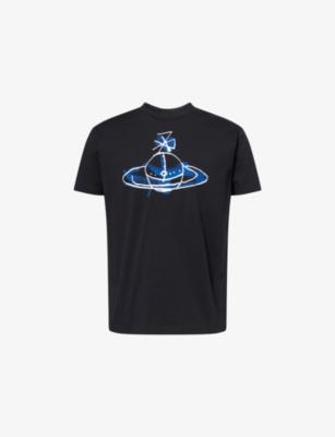 Drawn Orb Crewneck Cotton-Jersey T-Shirt by VIVIENNE WESTWOOD