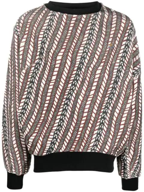 Druken organic cotton sweatshirt by VIVIENNE WESTWOOD