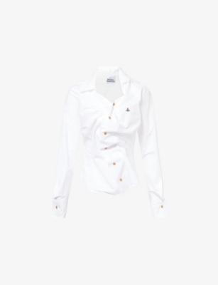 Drunken Cinched Cotton-Poplin Shirt by VIVIENNE WESTWOOD