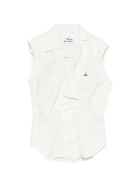 Drunken  signature Orb logo shirt by VIVIENNE WESTWOOD