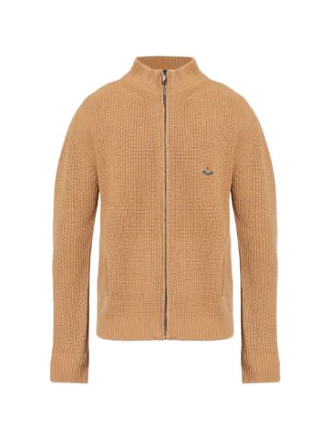 Fisherman zip embroidered sweater by VIVIENNE WESTWOOD