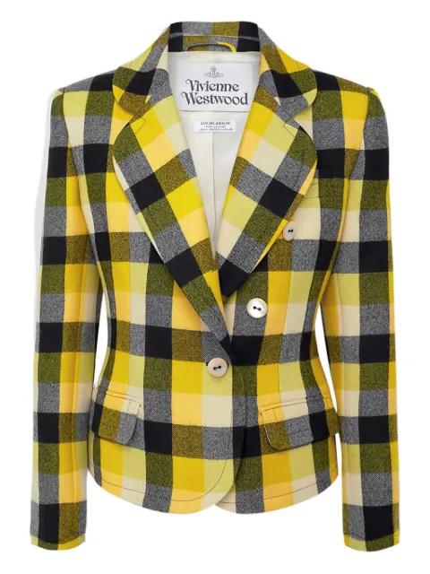 Georgia checked double-breasted jacket by VIVIENNE WESTWOOD