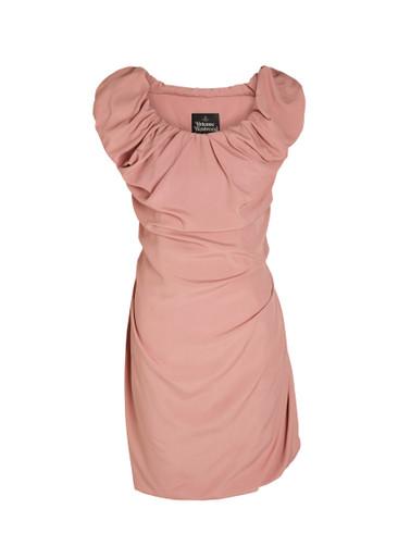 Ginnie Amber draped woven mini dress by VIVIENNE WESTWOOD