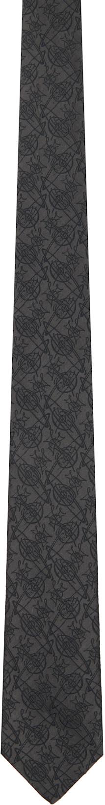 Gray 7cm Tie by VIVIENNE WESTWOOD