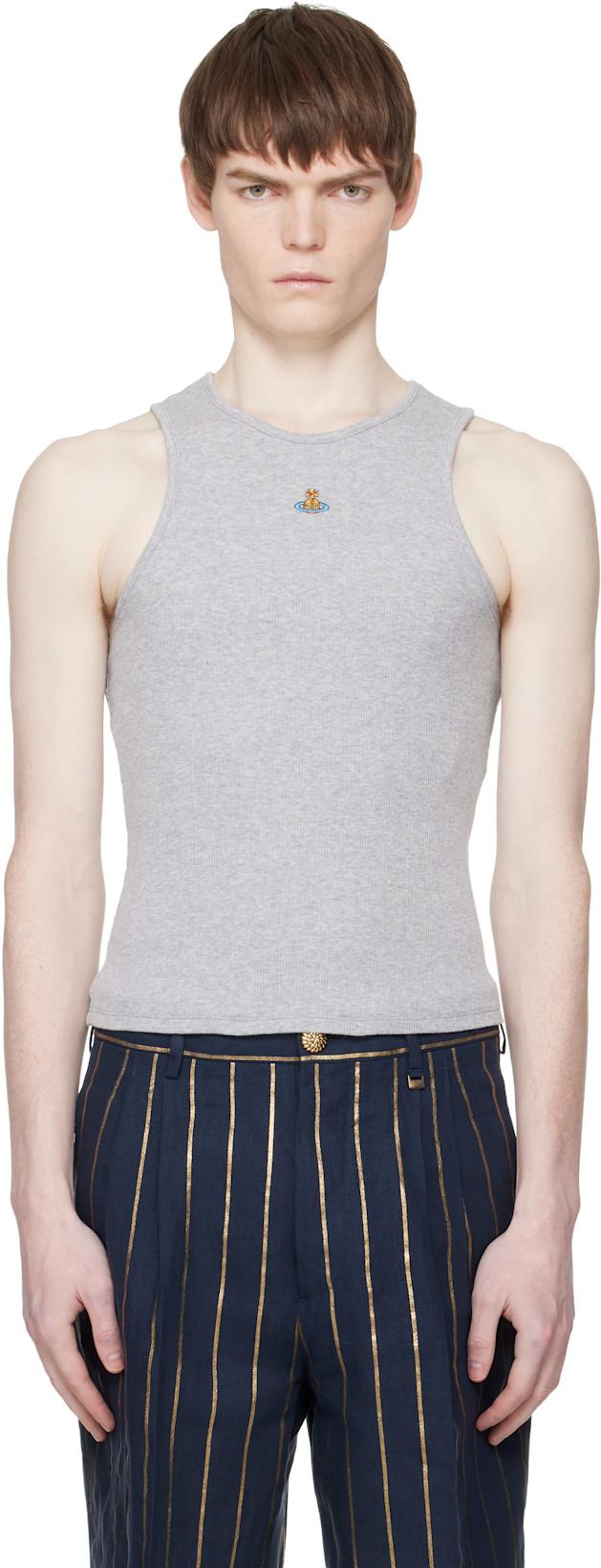 Gray 90s Tank Top by VIVIENNE WESTWOOD