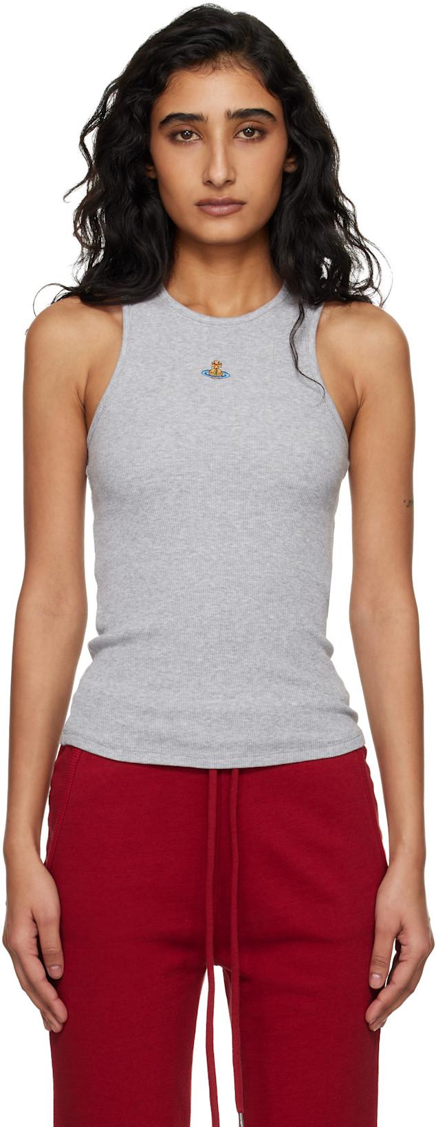 Gray 90s Tank Top by VIVIENNE WESTWOOD