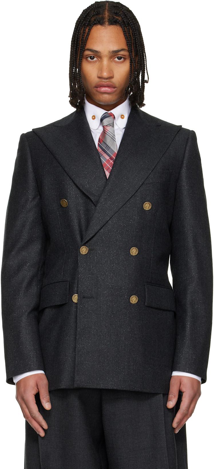 Gray Captain Blazer by VIVIENNE WESTWOOD