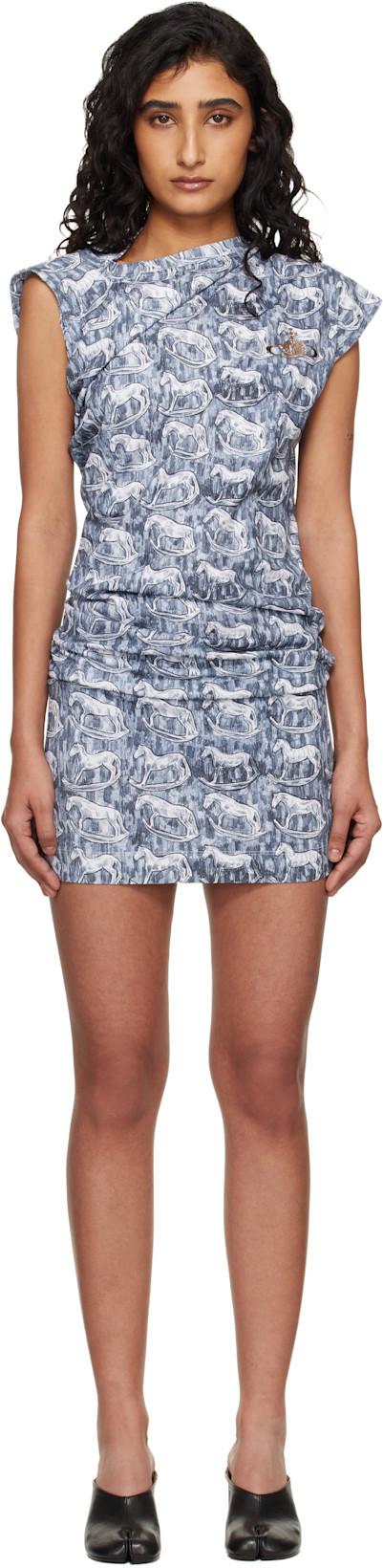Gray Hebo Midi Dress by VIVIENNE WESTWOOD