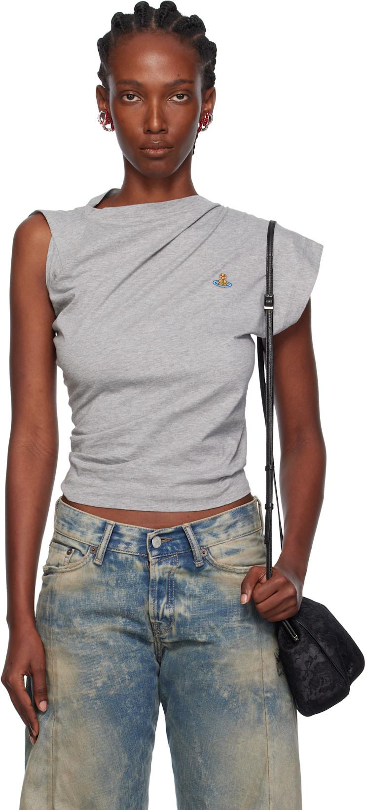 Gray Hebo T-shirt by VIVIENNE WESTWOOD