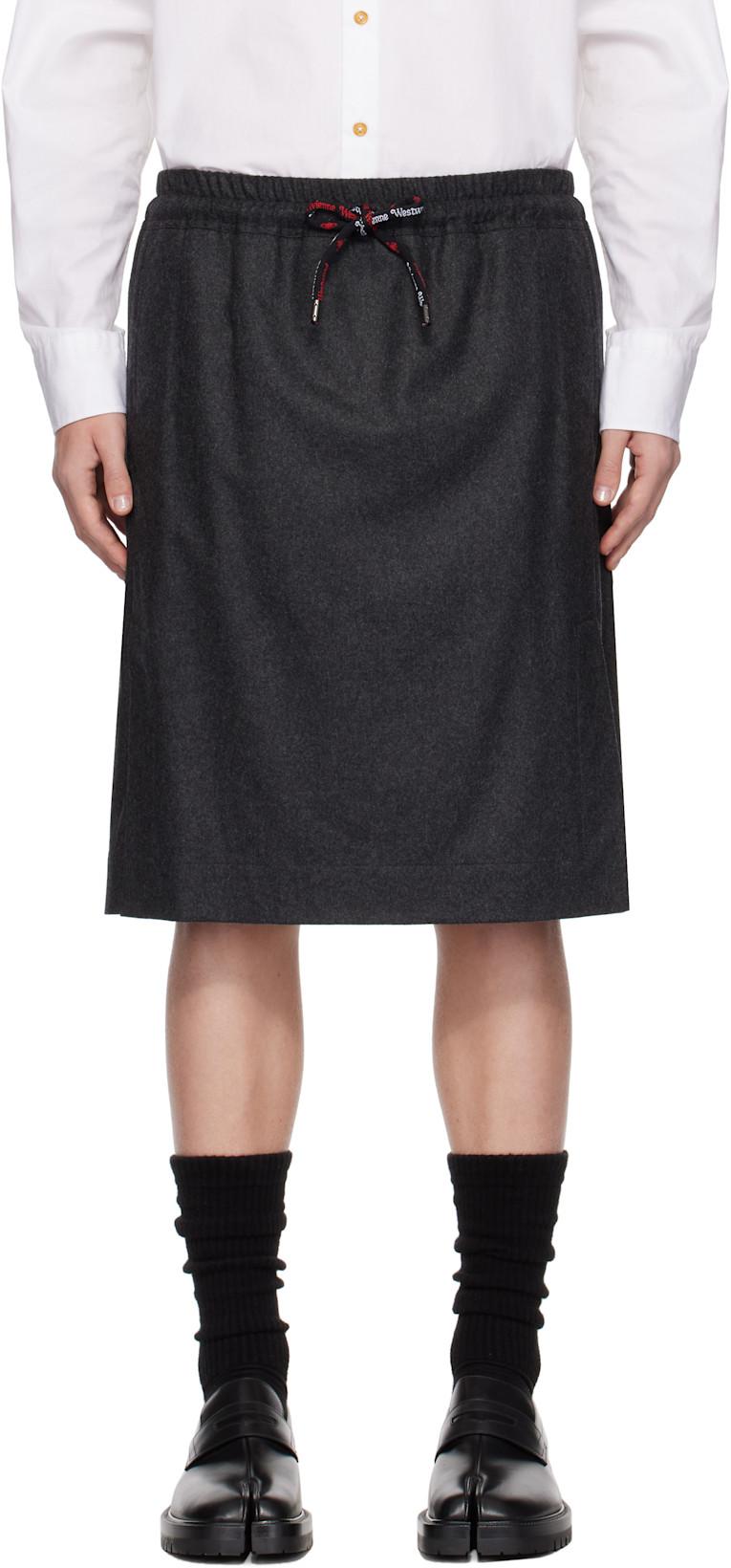 Gray Kilt Skirt by VIVIENNE WESTWOOD