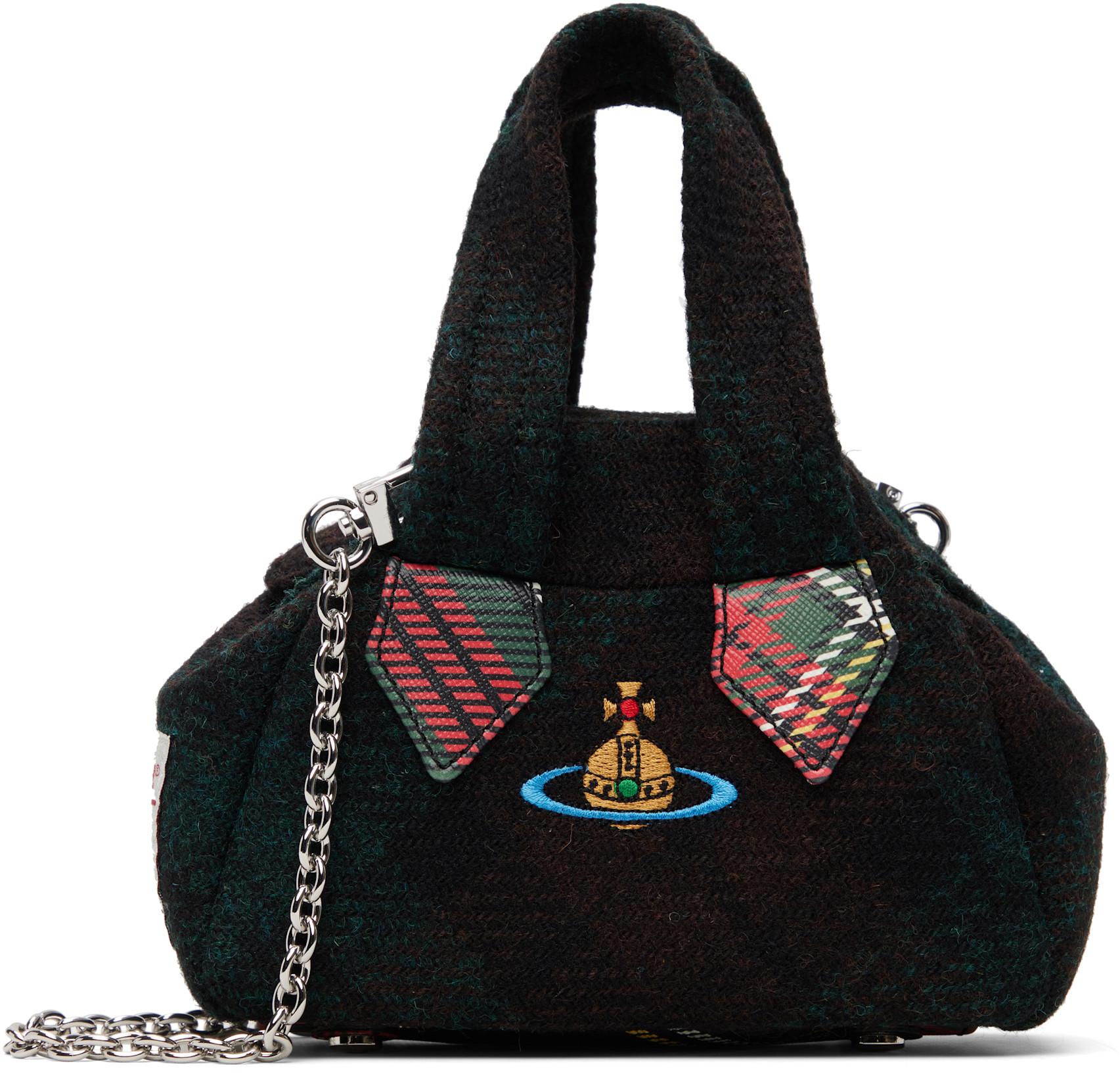 Green Archive Mini Yasmine Bag by VIVIENNE WESTWOOD