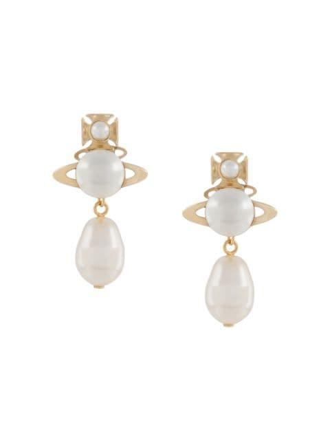 Inass pearl earrings by VIVIENNE WESTWOOD
