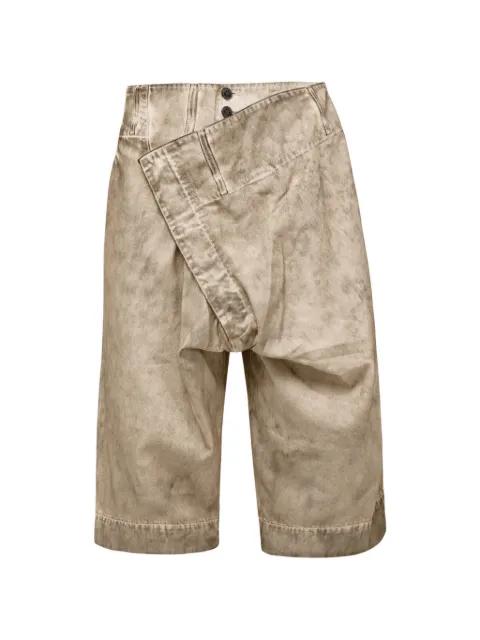 Inferno washed asymmetric shorts by VIVIENNE WESTWOOD