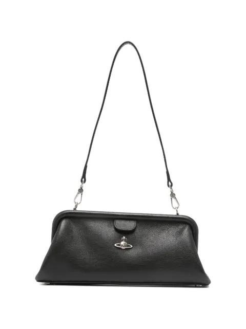 Jane Orb-plaque grained-leather shoulder bag by VIVIENNE WESTWOOD
