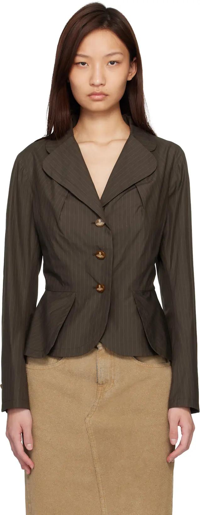 Khaki Bettina Blazer by VIVIENNE WESTWOOD