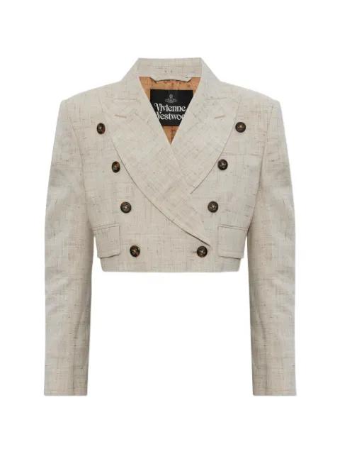 Ls Cut Off double-breasted cropped jacket by VIVIENNE WESTWOOD