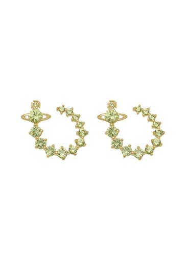 Lydia embellished orb hoop earrings by VIVIENNE WESTWOOD