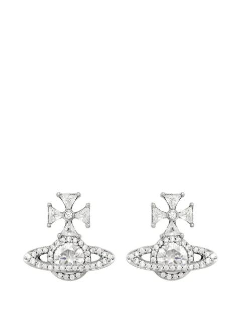 Mila crystal-embellished orb earrings by VIVIENNE WESTWOOD