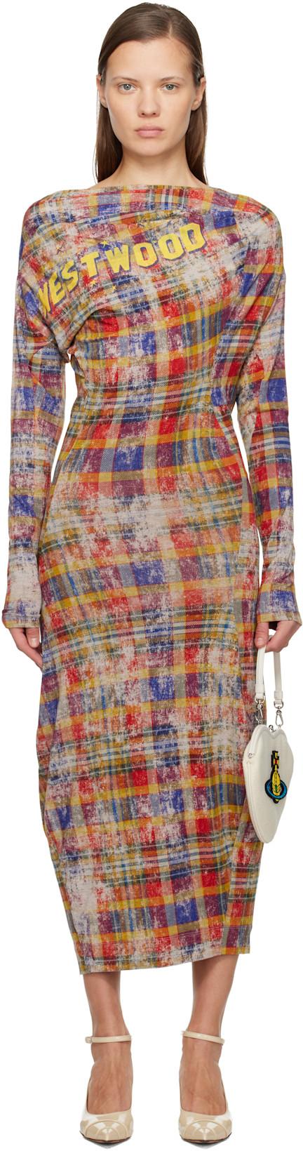 Multicolor LS Superbo Midi Dress by VIVIENNE WESTWOOD