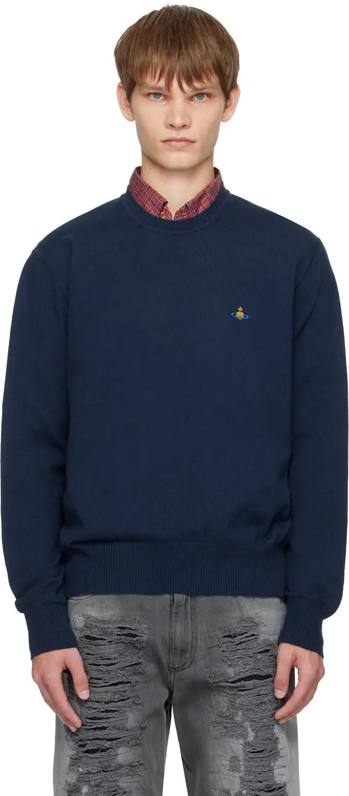 Navy Alex Sweater by VIVIENNE WESTWOOD