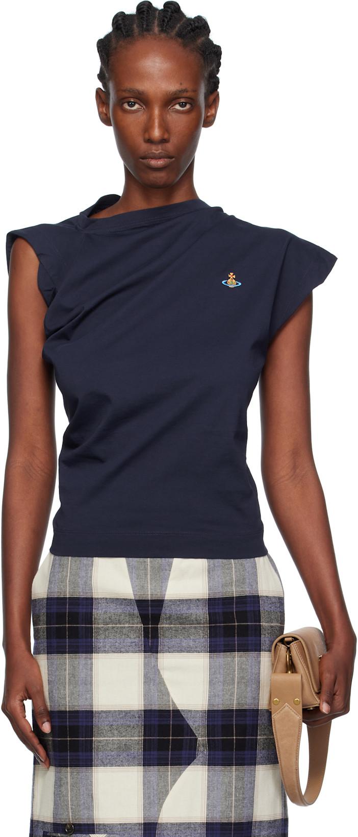Navy Hebo T-shirt by VIVIENNE WESTWOOD